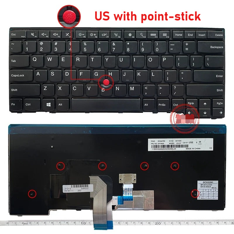 Laptop keyboard for Lenovo Thinkpad T440/S T440P E431 T431S E440 L440 L470 T460 T440P T450S T450 L470 L460 L450 T431S T440/S keyboard Lenovo laptop repair parts