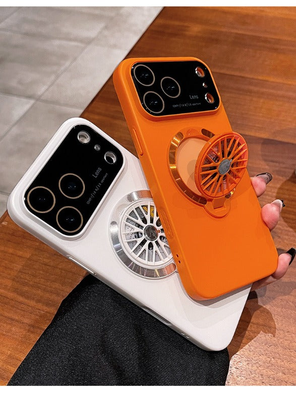 Unzip gyro for iPhone 17promax mobile phone case New iPhone16 protective case Frosted 17Air lens All-inclusive anti-drop ultra-thin 360 magnetic suction bracket Men's and women's hard case Phone accessories