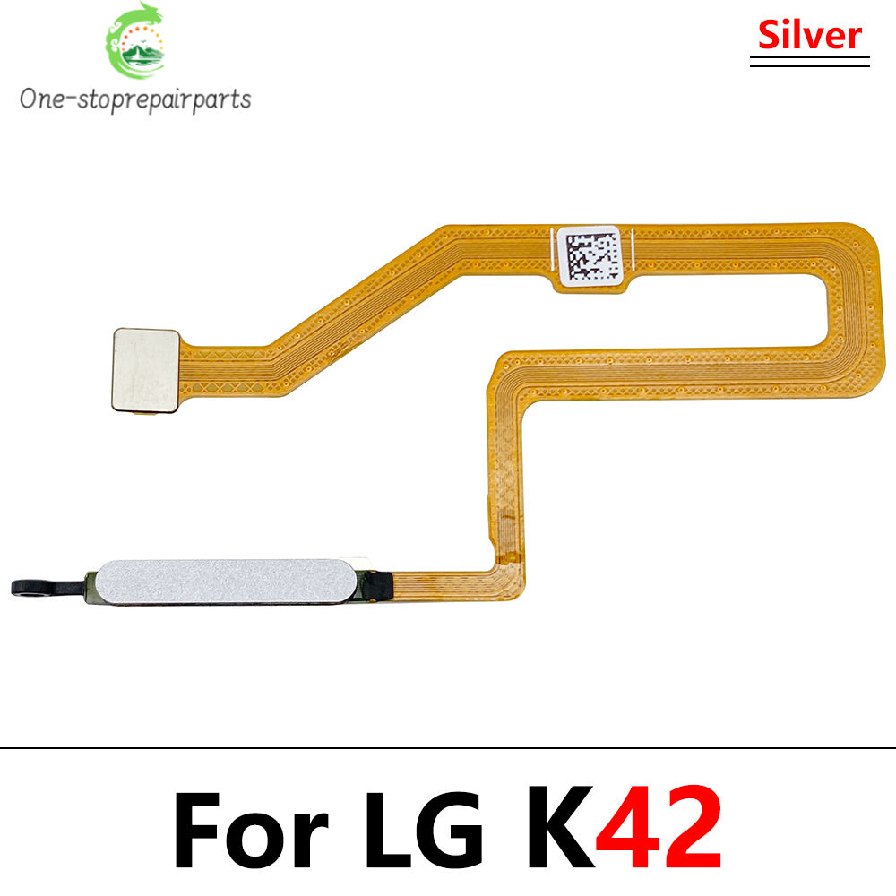 New For LG K42 K52 Home Button FingerPrint Touch ID Sensor Flex Cable Ribbon Replacement Parts  LG phone repair parts