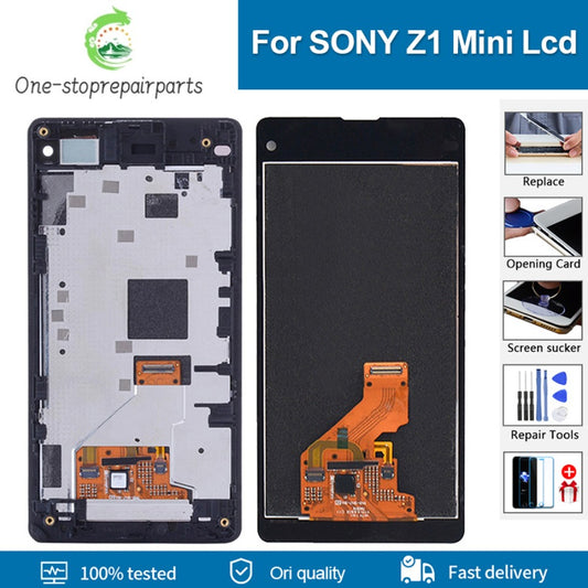 4.3" lcd For SONY Xperia Z1 Mini Z1 Compact D5503 LCD Display Touch Screen With Frame Digitizer Panel Assembly Replacement Parts Sony phone repair parts