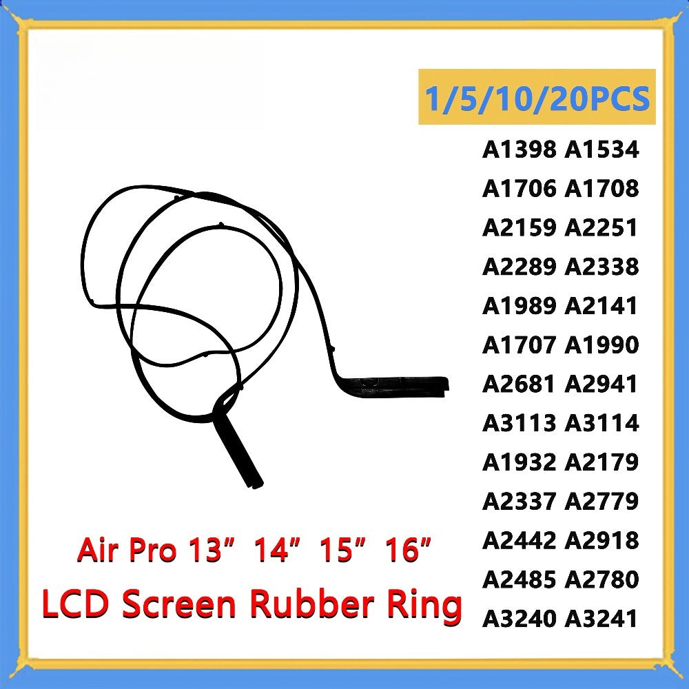 NEW A1534 A1706 Rubber Ring for Macbook Pro 13" A1932 A2179 A1707 A2141 A2681 A1708 Bezel LCD Screen Middle Frame Rubber Ring Macbook repair parts