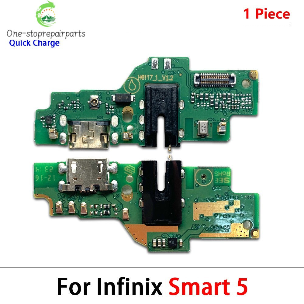 USB Charger Charging Dock Port Connector Flex Cable For infinix Smart 4 5 6 7 8 9 10 HD Pro Plus X6511 X6512 X6823 X6515 X6516  infinix phone repair parts