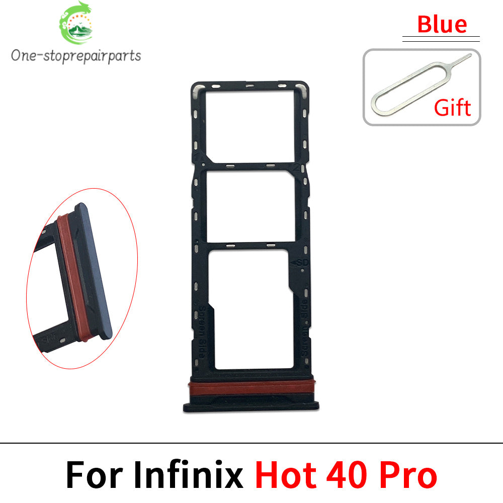 Micro Nano SIM Card Holder Tray Slot Holder Adapter Socket For infinix Hot 8 9 10 10i 11 20 20i 30 30i 40 Pro Lite Play 4G 5G  infinix phone repair parts