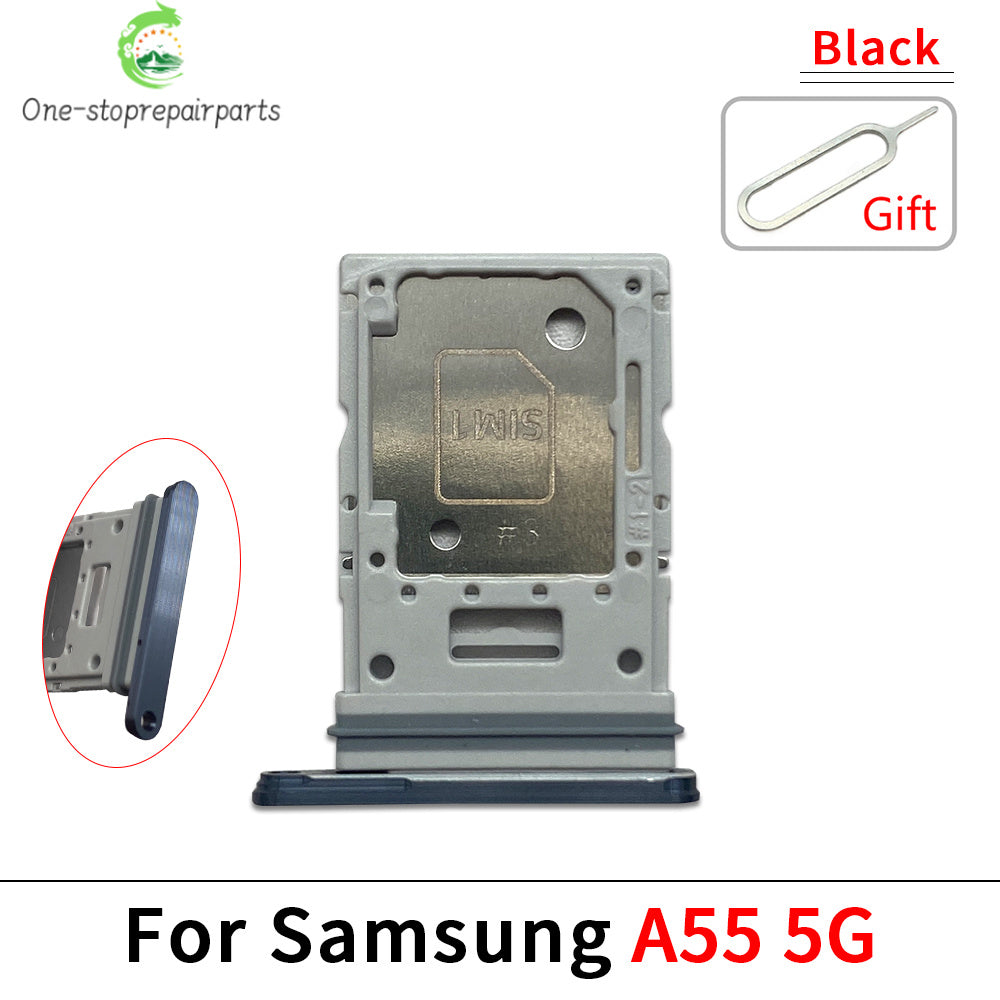 10Pcs, New For Samsung A15 A25 A35 A55 4G 5G SIM Card Slot SD Card Tray Holder Adapter Samsung phone repair parts