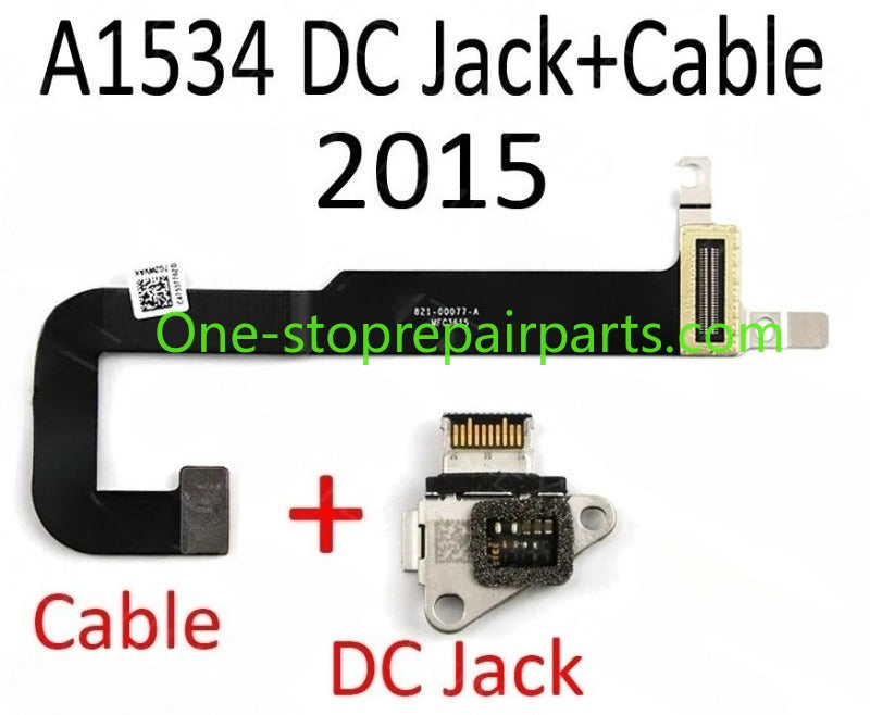 Laptop A1534 DC-IN I/O USB C Charging Power DC Jack Board Connector with Cable for MacBook Retina 12" A1534 2015 2016 2017 Year Macbook repair parts