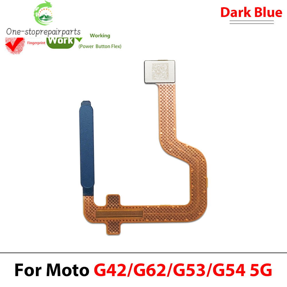 Home Button FingerPrint Touch ID Sensor Flex Cable For Motorola Moto G22 G42 G62 G53 G54 E32 Replacement Parts Motorola phone repair parts