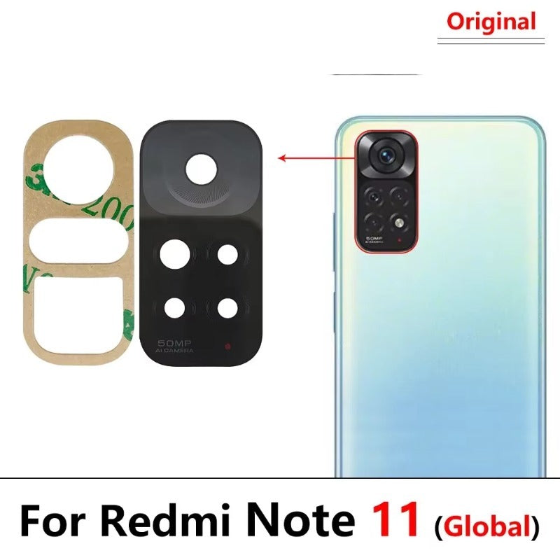 100Pcs, Back Rear Camera Glass Lens For Redmi Note 10 10s 11 12 13 Pro Plus 4G 5G With Adhesive Sticker Samsung phone repair parts