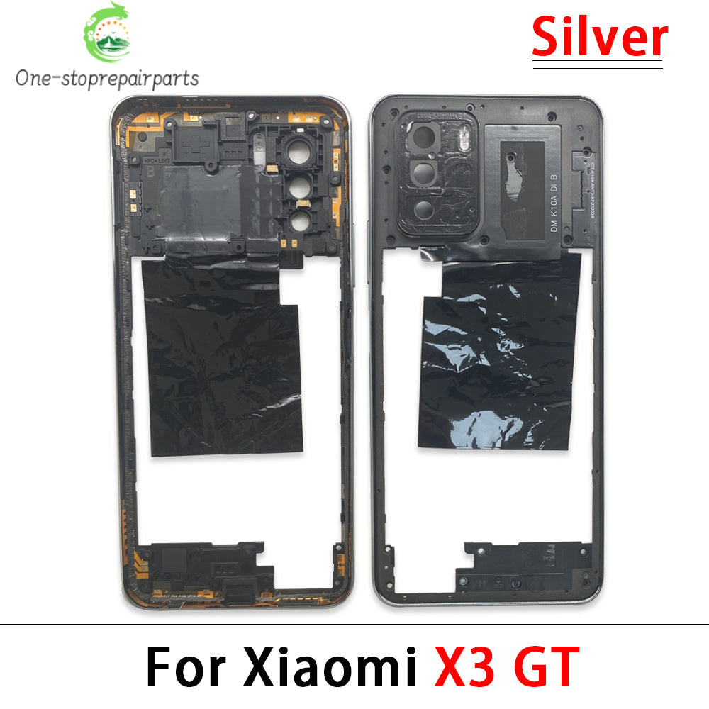 10Pcs, Middle Frame Housing For Xiaomi Poco X3 X4 GT X4 X5 M5s M4 Pro 4G 5G Middle Frame Holder Cover Frame Volume Key Parts  Xiaomi  Xiao mi phone repair parts