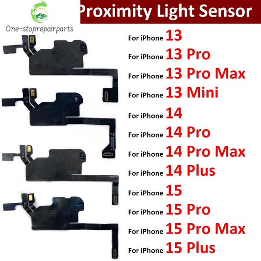 New Front Ear Earpiece Speaker Proximity Light Sensor Flex Ribbon Cable For IPhone 13 14 15 Pro Max Plus Mini iPhone phone repair parts