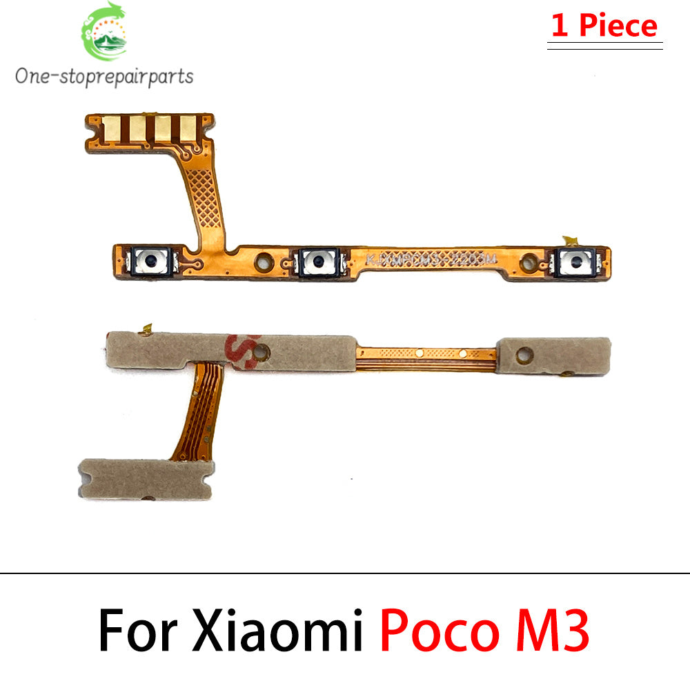 New For Xiaomi Poco F1 F2 F3 F4 F5 M3 M4 X3 X4 X5 X6 Pro 4G 5G GT Power Switch On / Off Button Volume Key Button Flex Cable  Xiaomi  Xiao mi phone repair parts