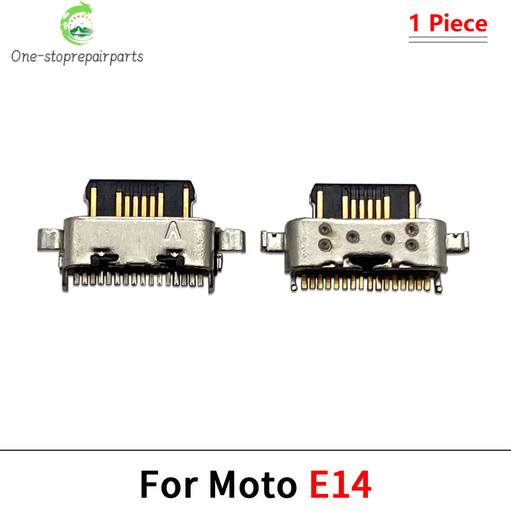 10Pcs, Micro USB Connector Charging Port Jack Plug For Moto Edge 20 30 40 50 Neo E6 E6s E7 E13 E14 E20 E30 E32 E22 Plus Play Motorola phone repair parts