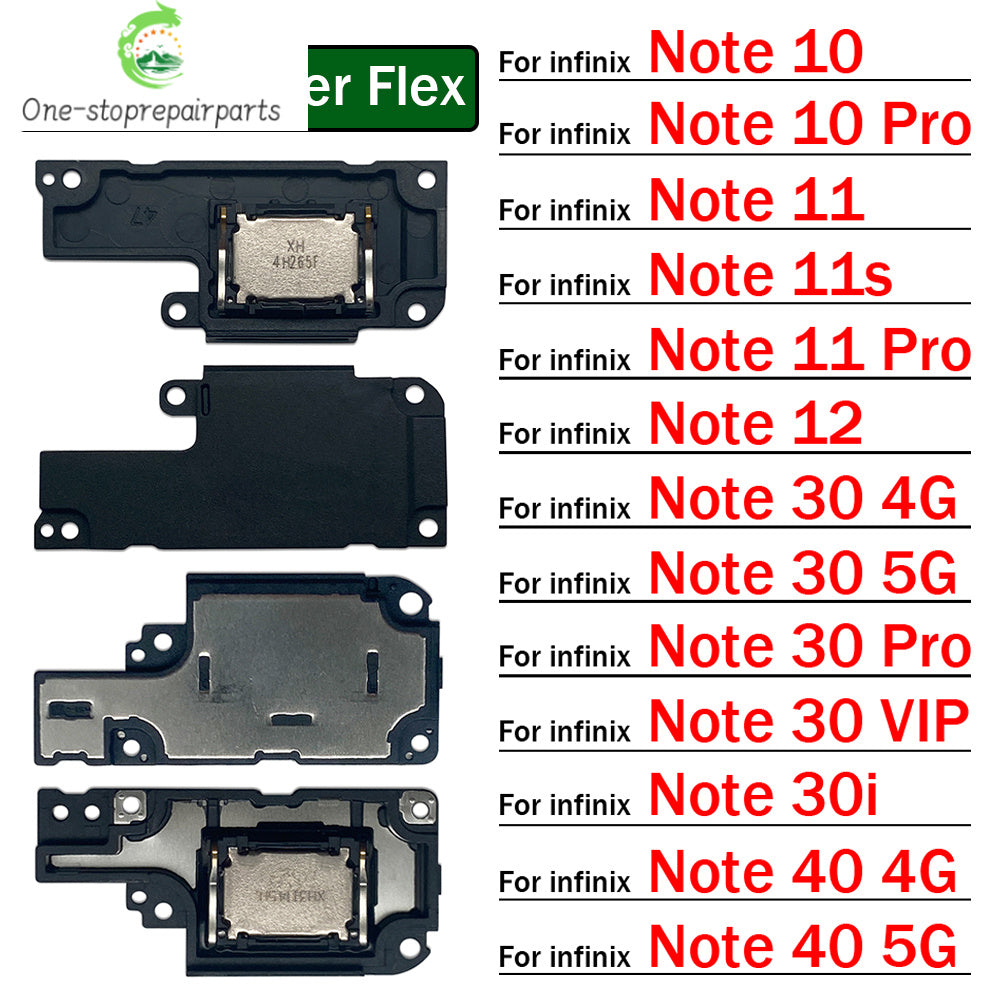 New Loudspeaker bottom Loud Speaker Sound Buzzer Ringer Flex Cable For infinix Note 10 11 11s 12 30 30i 40 Pro 4G 5G VIP  infinix phone repair parts