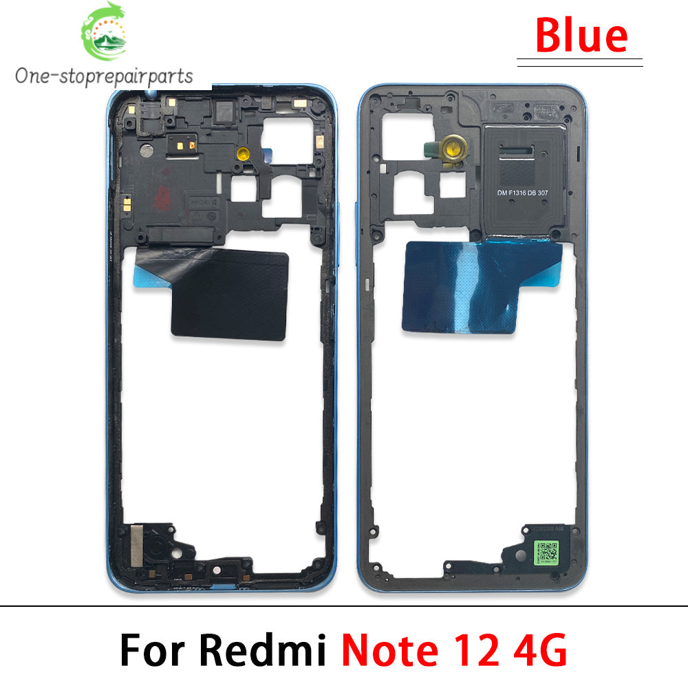 For Xiaomi Redmi Note 12 4G / Note 12 5G / Note 12 Pro 4G 5G / Note 12s Middle Frame Holder Housing Replacement Parts  Xiaomi  Xiao mi phone repair parts