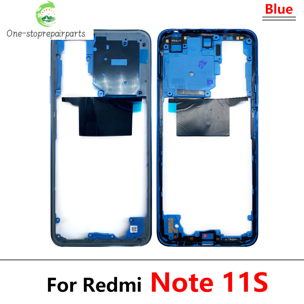 10Pcs, New For Xiaomi Redmi Note 11 4G / Note 11s / Note 11 Pro 5G Housing Middle Frame Bezel Middle Plate Cover  Xiaomi  Xiao mi phone repair parts