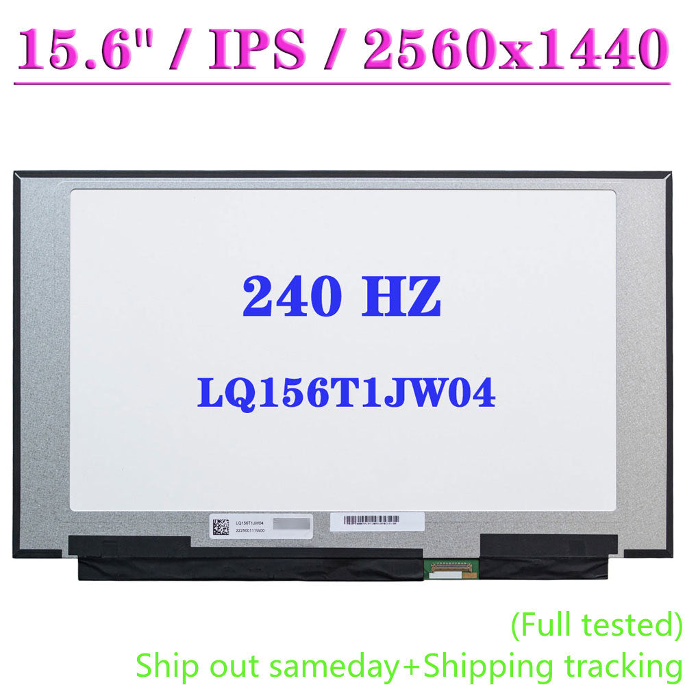 15.6" Laptop LCD Screen LQ156T1JW04 LQ156T1JW03 For MSI GS66 Stealth 240HZ IPS 2K 2560x1440 EDP 40Pin QHD Display Matrix Panel