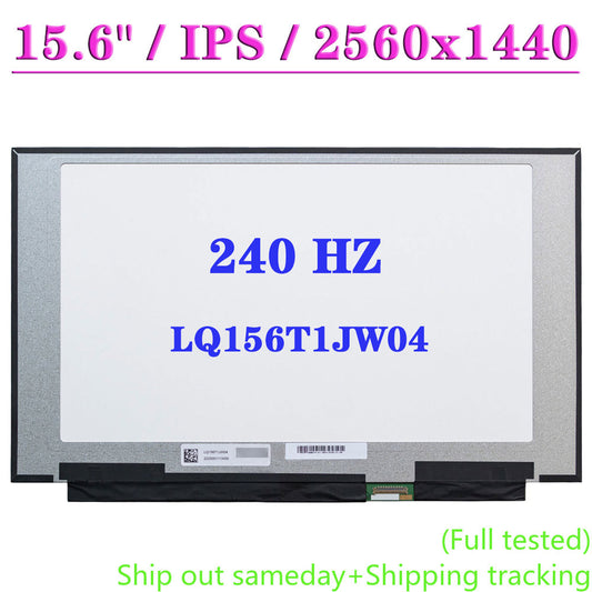 15.6" Laptop LCD Screen LQ156T1JW04 LQ156T1JW03 For MSI GS66 Stealth 240HZ IPS 2K 2560x1440 EDP 40Pin QHD Display Matrix Panel