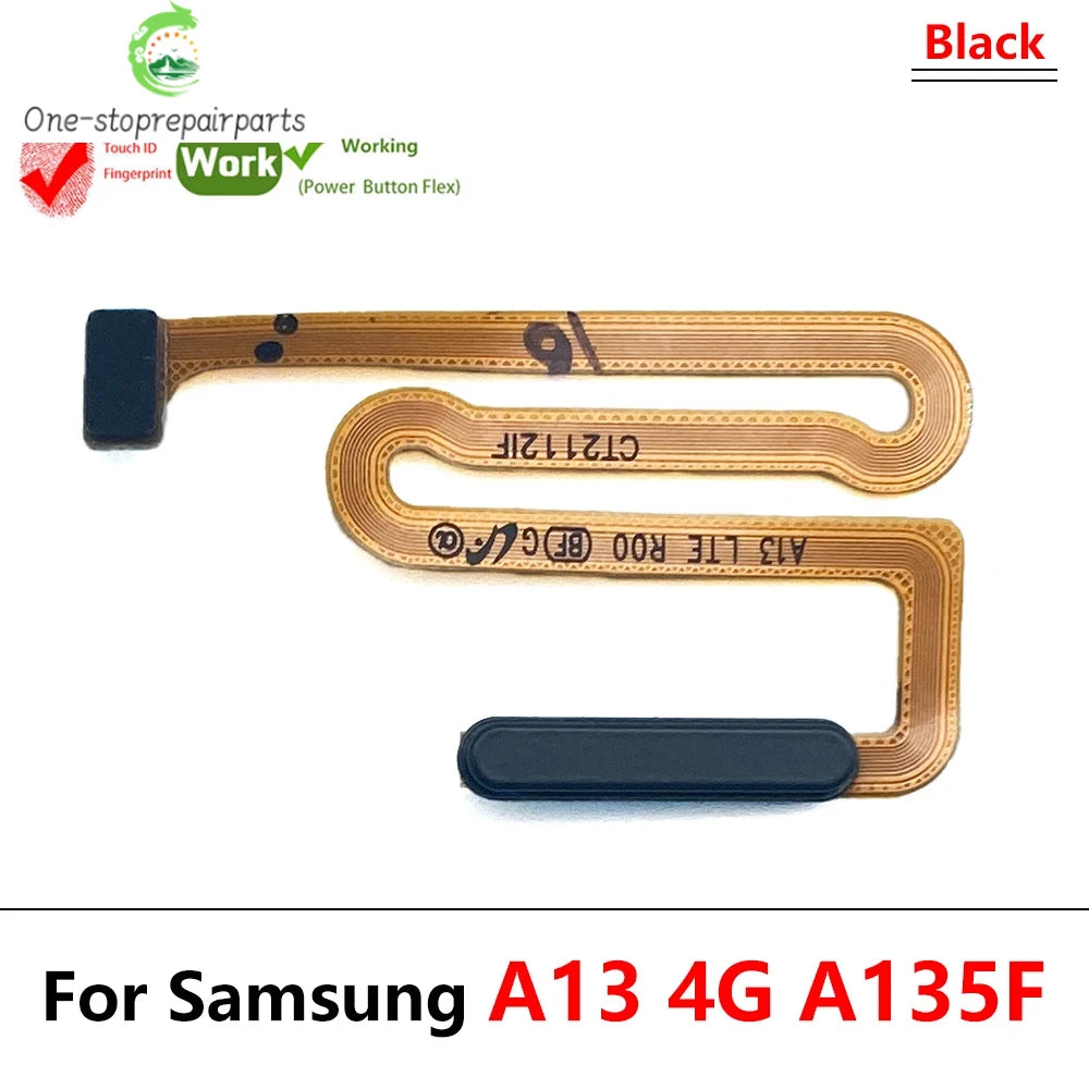 Fingerprint Sensor Flex Touch ID + Power On / Off Button Key Flex Cable For Samsung A12 A13 A14 A15 A16 A17 A22 A23 A25 A26 A32 Samsung phone repair parts