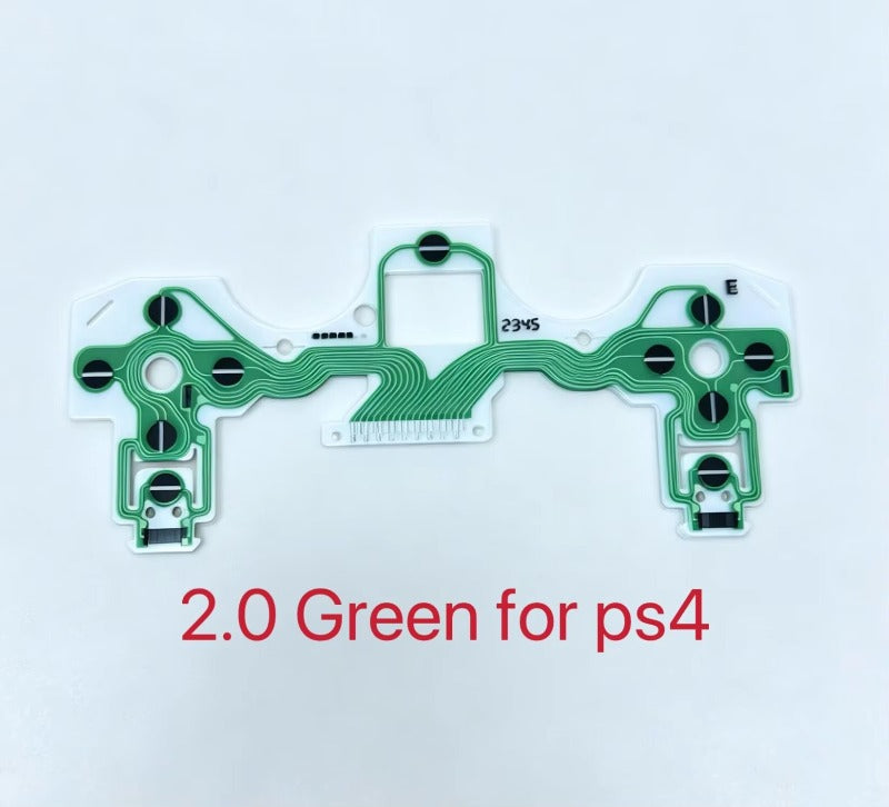 50pcs Film For PS2 PS3 PS4 Pro Slim JDS 030 040 050 Controller Conductive Film Keypad Flex Cable For PS5 Circuit Board Game console repair parts