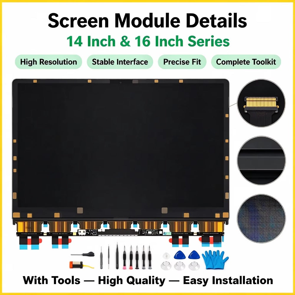 14.2”  16.2'' New LCD For MacBook Pro A2442 A2779 A2918 A2992 A3112 A3401 A3185 A2485 A2780 A2991 A3403 A3186 Only LCD Macbook laptop repair parts
