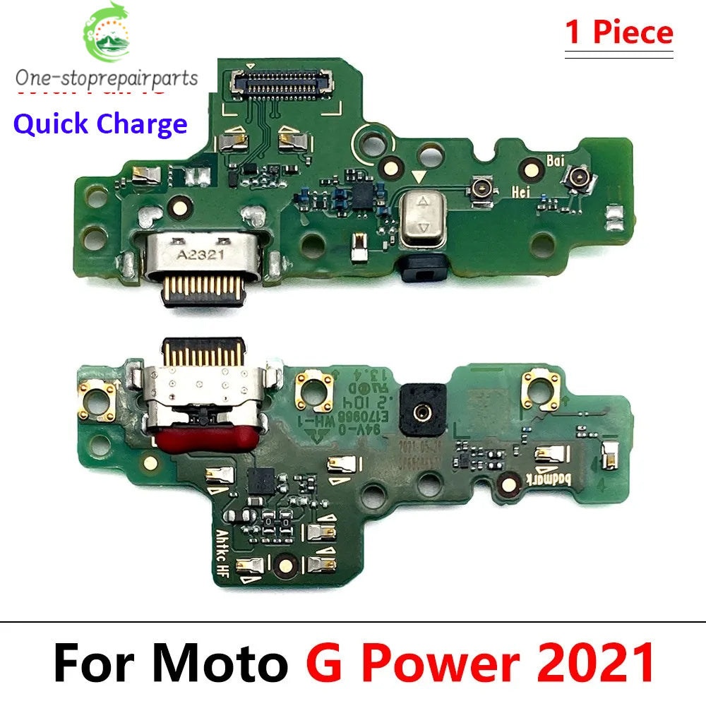 New For Motorola Moto G Power 2021 USB Charging Port Mic Microphone Dock Connector Board Flex Cable Motorola phone repair parts