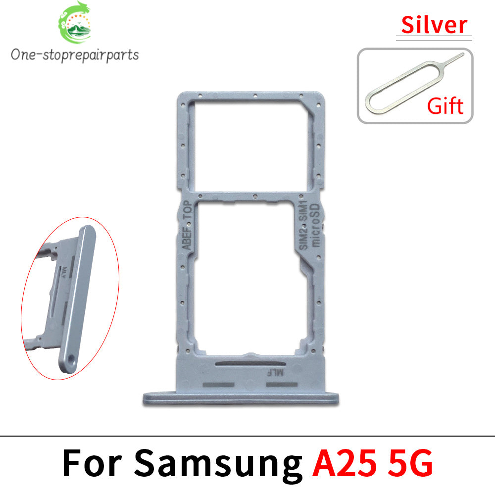 New For Samsung A15 A25 A35 A55 4G 5G SIM Card Slot SD Card Tray Holder Adapter Repair Parts Samsung phone repair parts