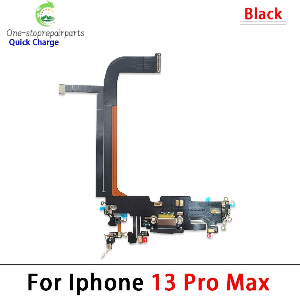 New For iPhone 11 12 13 14 15 Pro 11Pro 12Pro 13Pro Max Mini Plus USB Charger Charging Dock Port Connector Microphone Flex Cable  iPhone phone repair parts