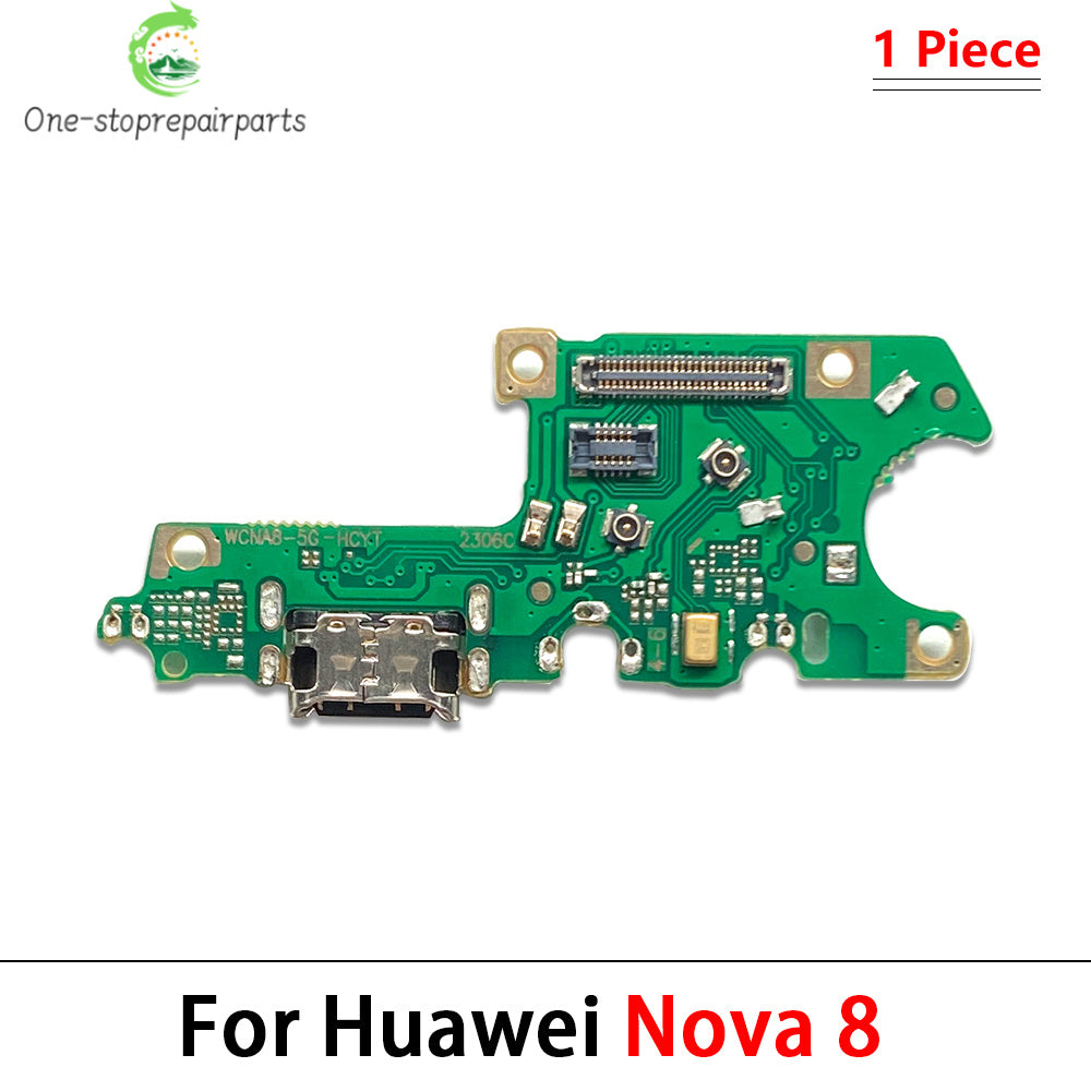 USB Charging Charger Port Dock Connector Flex Cable Microphone For Huawei Nova 2 Plus 2S 3 3i 3e 4 4e 5 5i 7 8 9 10 Pro 5G SE Huawei phone repair parts