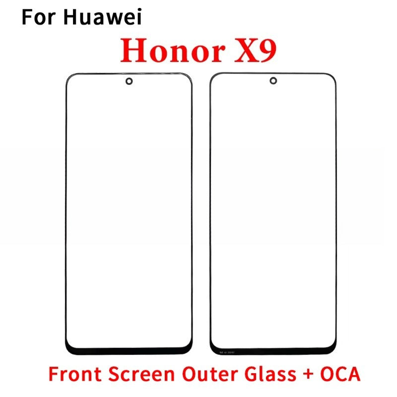 New GLASS + OCA LCD Front Outer Lens For Huawei Honor X5 X6 X6s X6A X6B X7 X7A X7B X8 X8A X8B X9 X9A X9B 4G 5G Touch Screen Huawei phone repair parts