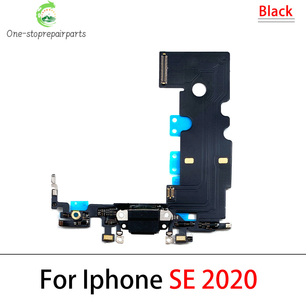 New For iPhone SE 2020 USB Charging Port Mic Microphone Dock Connector Board Flex Cable Repair Parts iPhone phone repair parts