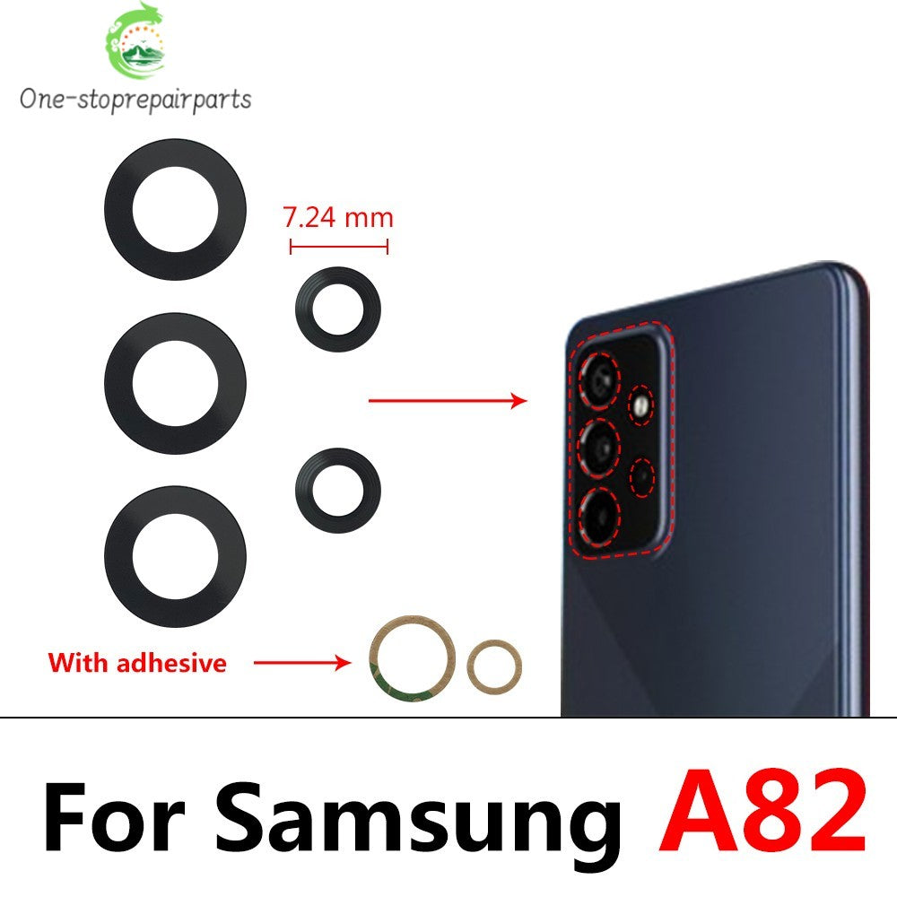 10Pcs, Back Rear Camera Glass Lens For Samsung A22 A32 A42 A52 A72 A33 A53 A73 4G 5G  With Adhesive