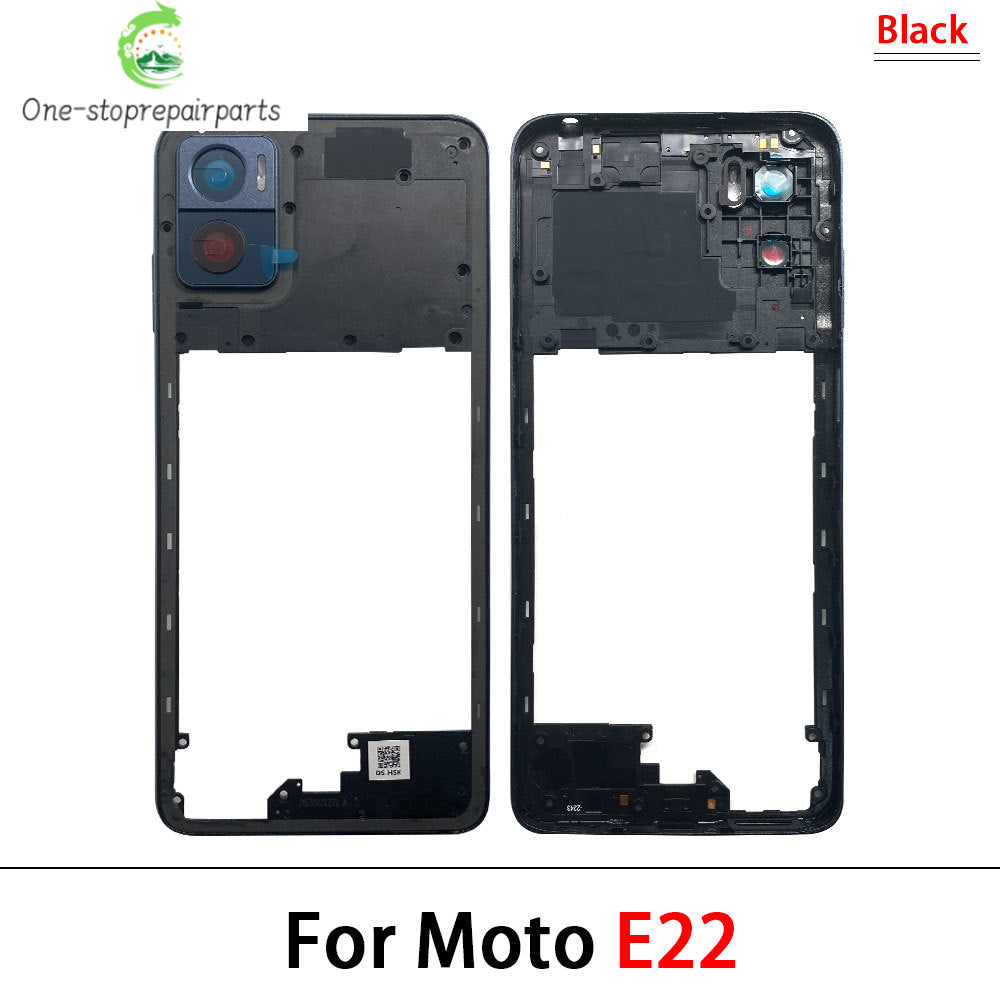 New Middle Frame Cover For Motorola For Motorola Moto E22 E32 E13 E22i Edge 20 Lite Middle Housing with Lens Frame Parts Motorola phone repair parts
