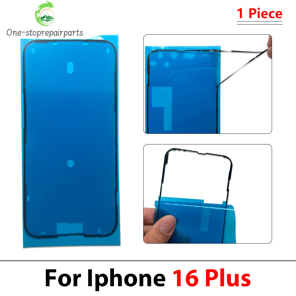 10Pcs Waterproof Sticker For iPhone 11 12 13 14 15 16 17 Pro Max Plus Adhesive LCD Screen Frame Seal Tape Repair Parts iPhone phone repair parts