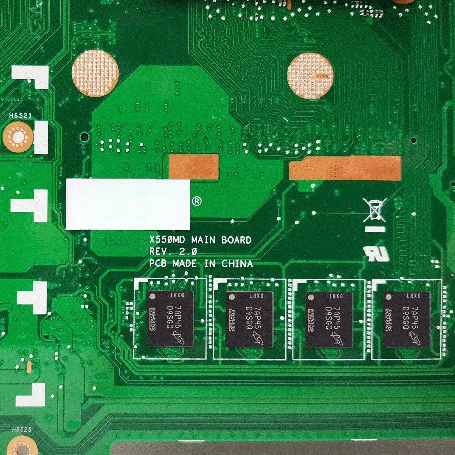 For ASUS X550MJ X552M X550MD Y582M DX992M Mainboard X550M X550 X550MA X550MB X550MC X550MJR X540MJ X551MJ X550MK UM550MJ ASUS laptop repair parts