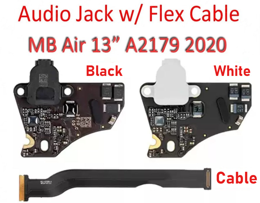 2020 Laptop A2179 Headphone Audio Jack Board with Flex Cable 820-01992-A 821-02788-02 for MacBook Air Retina 13" A2179 EMC3302 Macbook repair parts