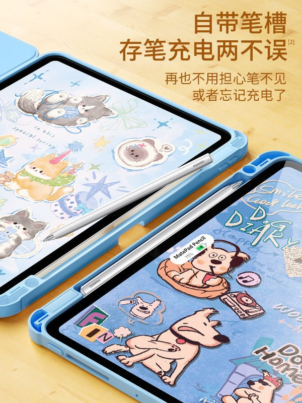 For Huawei matepad11 protective case 2023 new air12.2 tablet case matepadse soft light 115s pen slot 10.4 inches 10.8 For Honor x8pro all-inclusive 11.5s Tablet Accessories