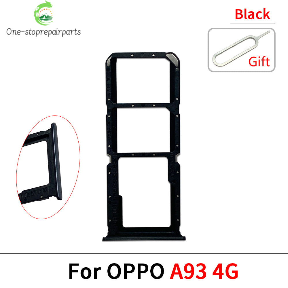 New Sim Card slot tray Holder For OPPO A92 A93 A96 4G repair parts OPPO phone repair parts