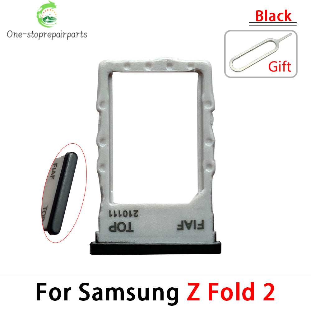New For Samsung Z Fold 2 3 4 5 6 F916 F926 F936 F946 Micro Nano SIM Card Holder Tray Slot Holder Adapter Socket Samsung phone repair parts