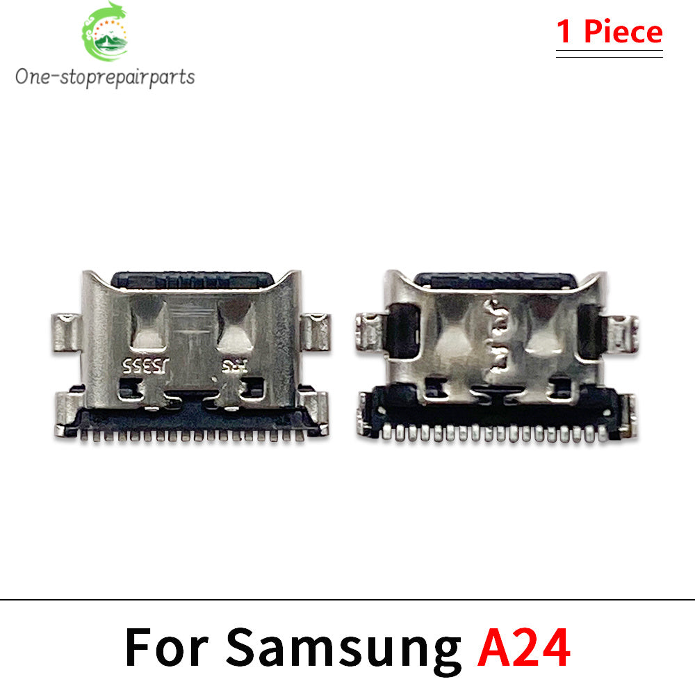 10Pcs, Micro USB socket connector charger Charging Port For Samsung A14 A04 A04s A04E A24 A34 A54 A05 A05s A13 A23 A33 A53 4G 5G Samsung phone repair parts