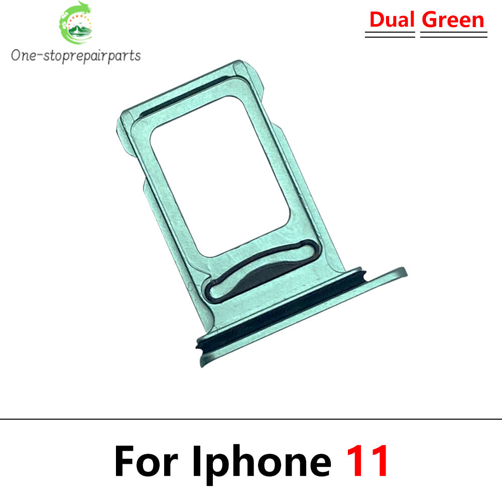 New For iPhone 11 Pro 11Pro Max Dual SIM Card Tray Slot Holder Adapter Accessories iPhone phone repair parts