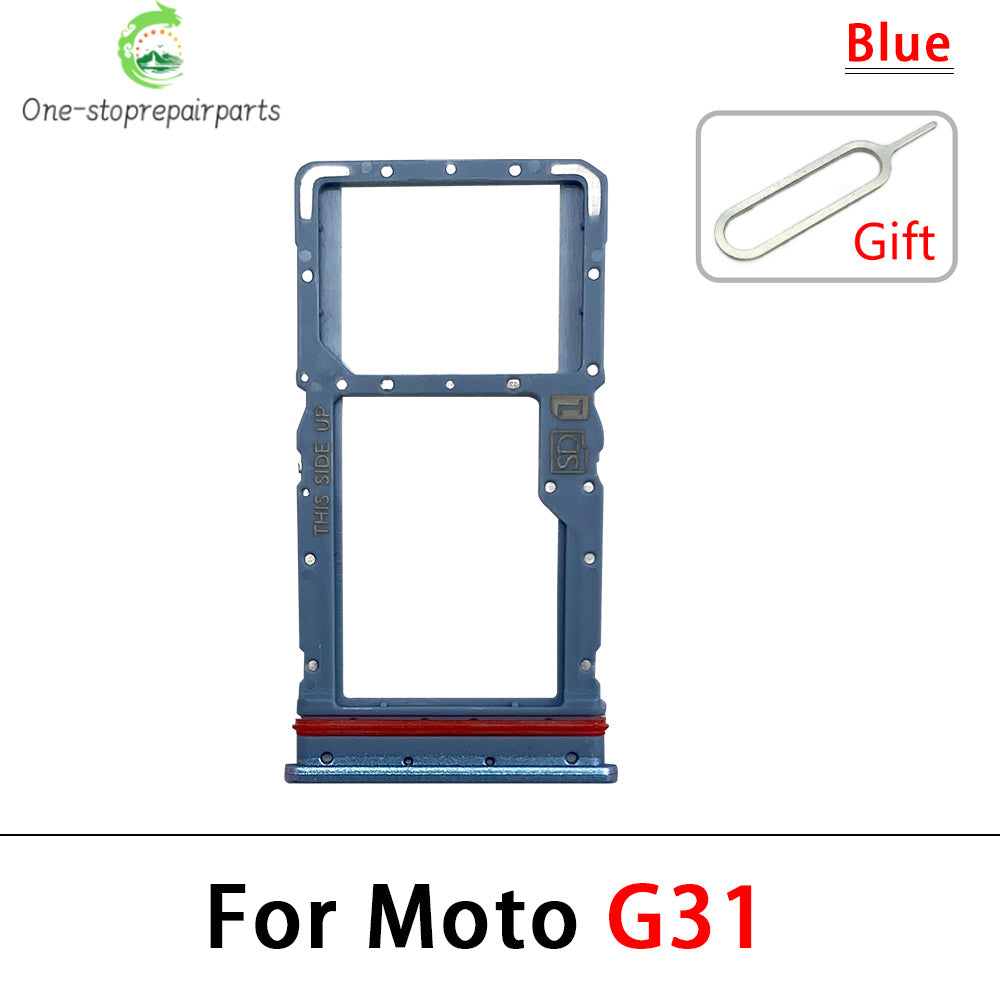 10Pcs, New For Motorola Moto G31 G51 G71 G22 G32 G52 G62 G72 Micro Nano SIM Card Holder Tray Slot Holder Adapter Socket Motorola phone repair parts