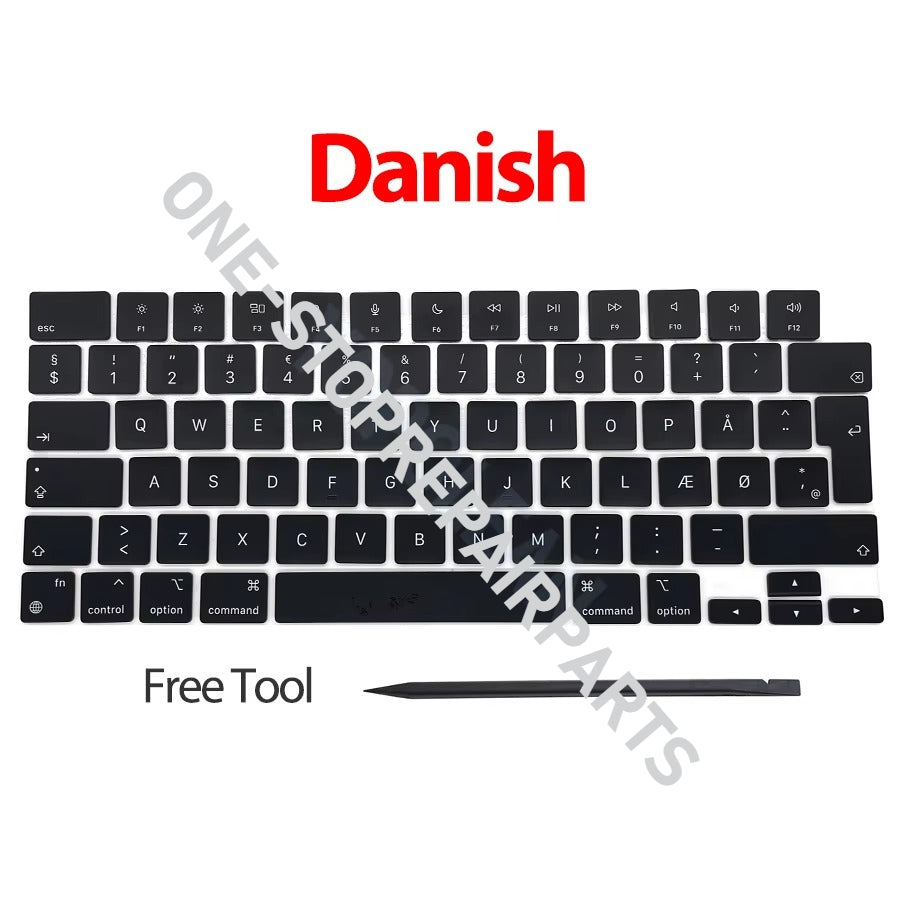 Laptop A2442 A2485 A2779 A2780 A2918 A2991 A2992 A2681 Keycaps Keys Key Cap set For Macbook Pro M1 M2 M3 14" 16" Keyboard Repair Macbook repair parts