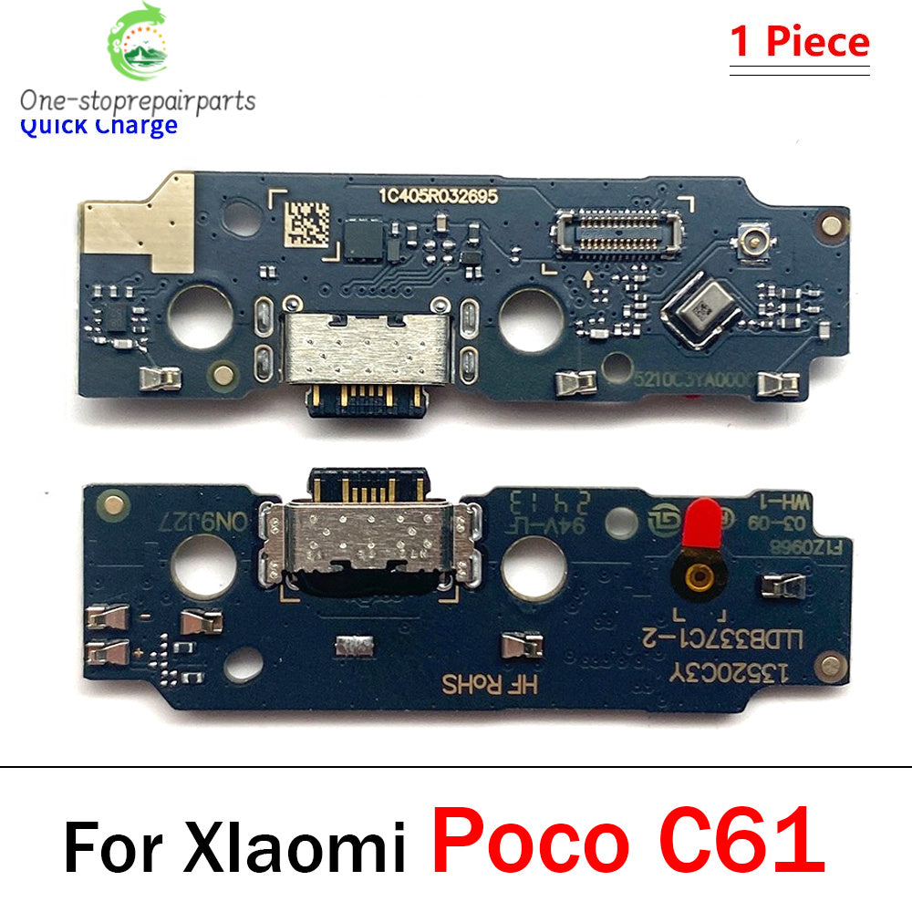 Dock Connector Micro USB Charger Charging Port Flex Cable Microphone Board For Xiaomi Poco C40 C50 C51 C61 C71 C55 C65 C75 C85  Xiaomi  Xiao mi phone repair parts