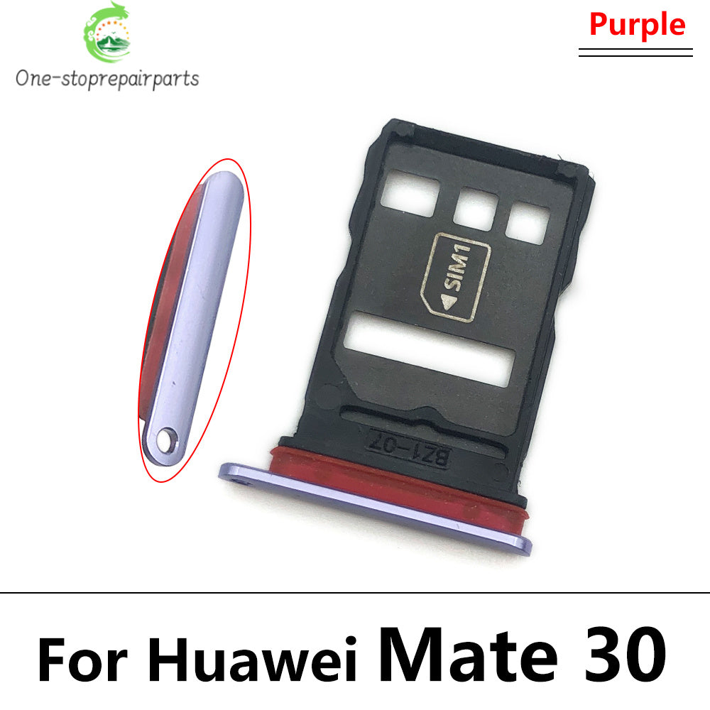 For Huawei Mate 20 Lite 30 Pro X 20X Micro Nano SIM Card Holder Tray Slot Holder Adapter Socket Huawei phone repair parts