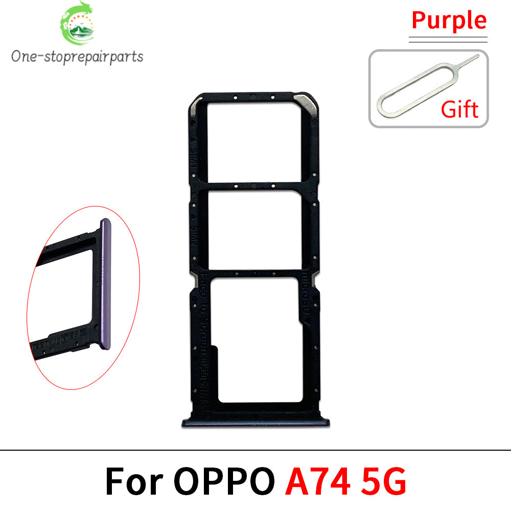 New For OPPO A72 A74 A77 A77s A78 4G 5G SIM Card Tray Slot Holder Adapter Accessories OPPO phone repair parts