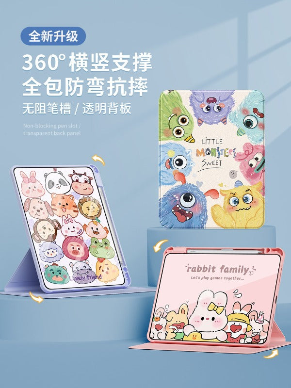 For Huawei matepad11 protective case 2023 new air12.2 tablet case matepadse soft light 115s pen slot 10.4 inches 10.8 For Honor x8pro all-inclusive 11.5s Tablet Accessories