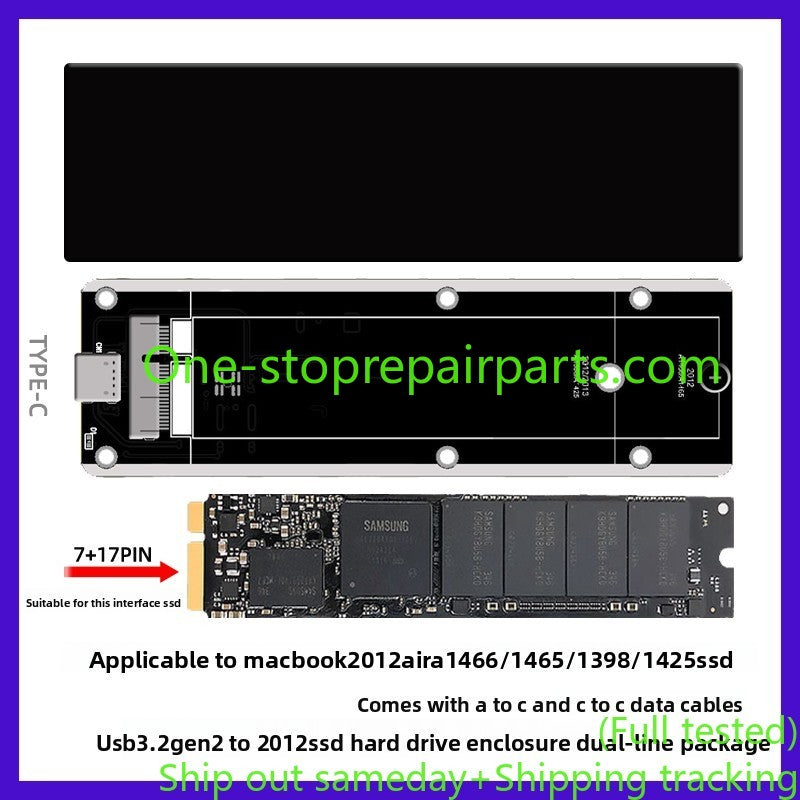 M2 SATA to Apple MACBOOK AIR 2012 SSD adapter card A1465 A1466 not support NVME  M.2 NGFF SATA TO MACBOOK 2012  KEY-B SATA 2280 SSD A1360 A1370 A1398 SSD Macbook A1466 A1465 A1398 A1425 SSD  hard disk enclosure REPAIR TOOLS