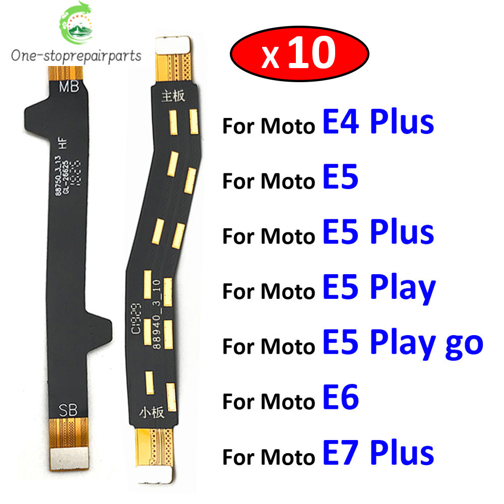 10Pcs，Mainboard For Motorola Moto E4 E5 Play Go E6 E7 Plus E 2020 Motherboard Main Board Connector Flex Cable Parts Motorola phone repair parts
