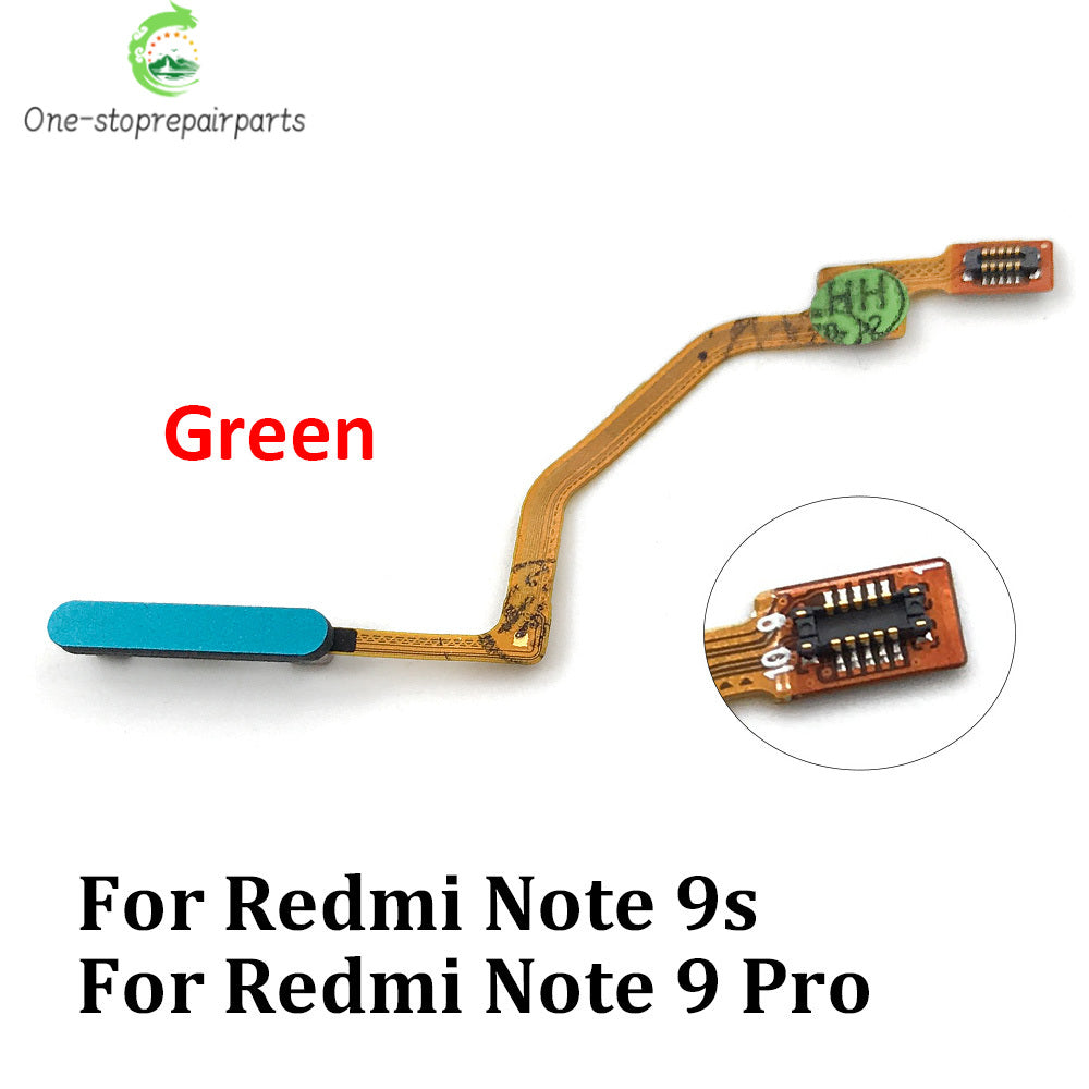 10Pcs, New For Xiaomi Redmi Note 8T 8 9s 9 Pro Home Button FingerPrint Touch ID Sensor Flex Cable Ribbon Replacement Parts  Xiaomi  Xiao mi phone repair parts