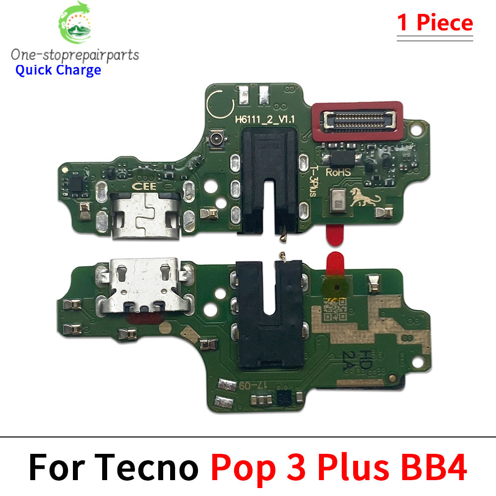 USB Charger Charging Dock Port Connector Flex Cable For Tecno POP 2 3 4 5 6 7 Pro Plus Air Tecno phone repair parts