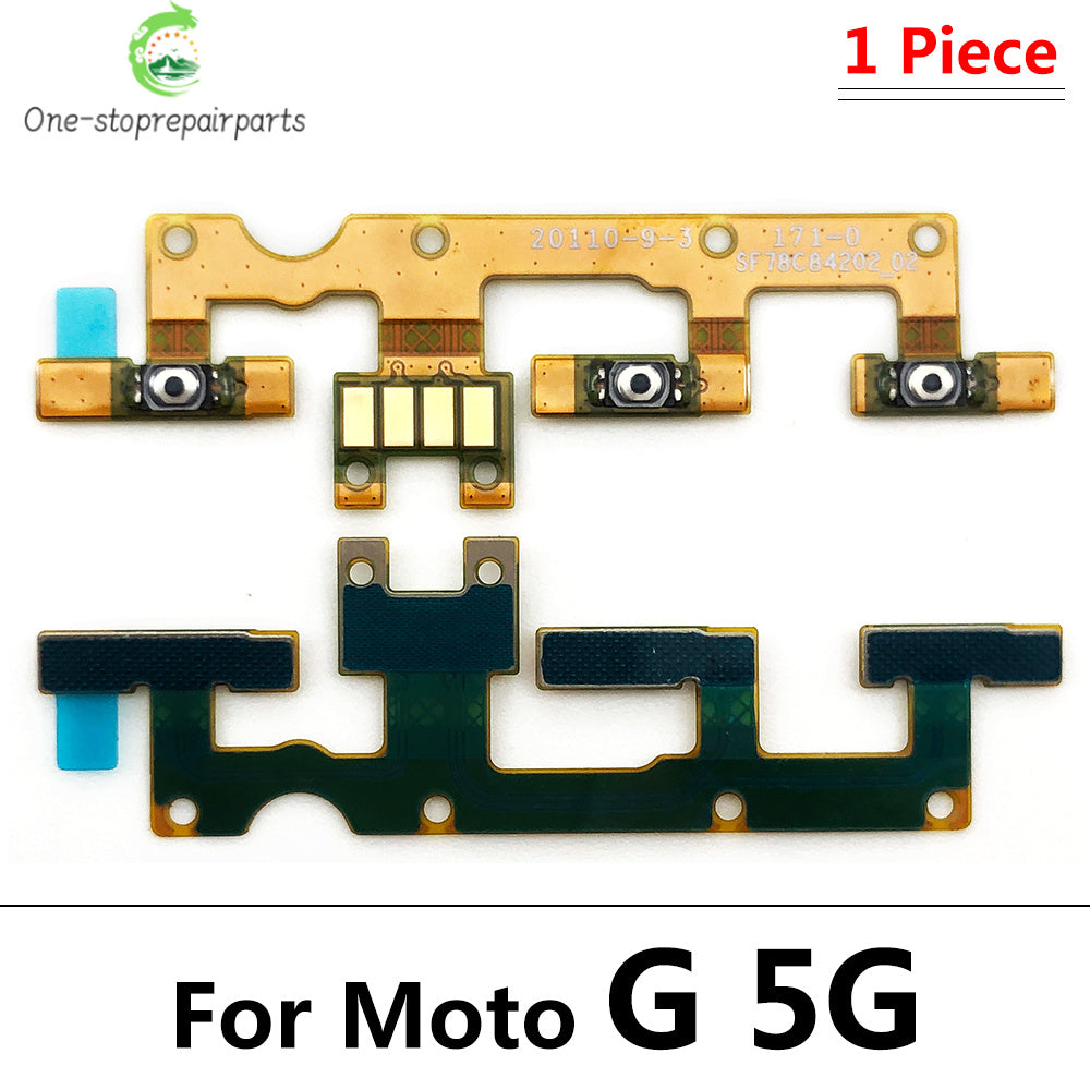 10Pcs, Power Switch On/Off Button Volume Key Button Flex Cable For Motorola Moto G 5G Plus Power Stylus Play Pure 2021 2022 Motorola phone repair parts